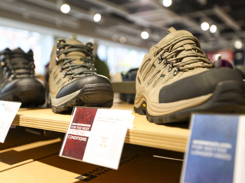 Inside the new Mountain Warehouse in Gunwharf.