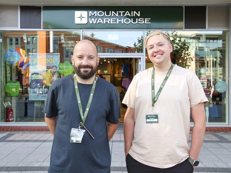 Team leader Chris Todd, left, and store manager Peter Wilkes.