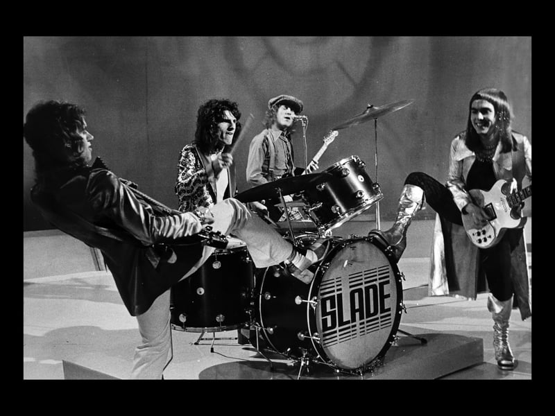 A publicity image from the early 1970s. Slade had six Number One hits during the peak of their success between 1971 and 1973, but don't forget that they had other hits in a career spanning 20 years.