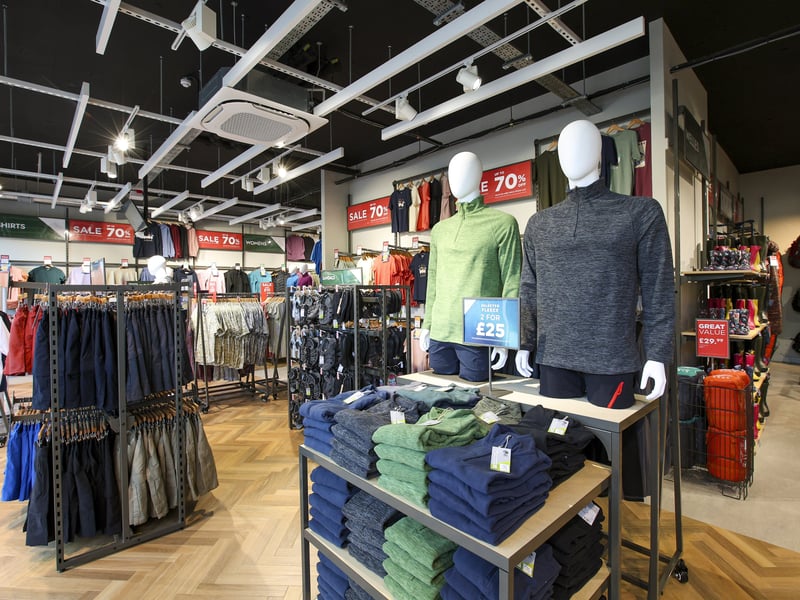 Inside the new Mountain Warehouse in Gunwharf.