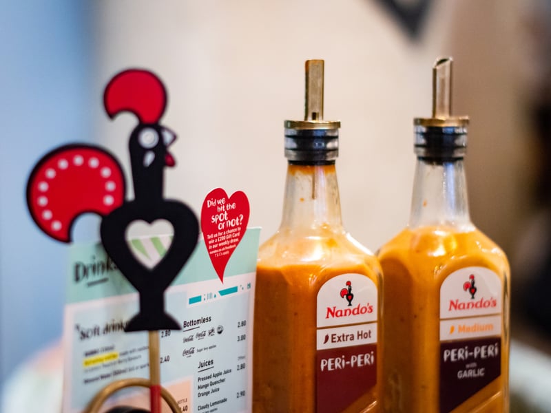 The Nando's in The Light is rated 4.2* from 1,452 reviews. A reviewer said: "Had a really nice experience at Nando’s today. Lillian and Kieran were both so friendly and helpful, and made us feel really welcome from the moment we arrived. They checked in on us, made sure everything was okay, and were just genuinely lovely."