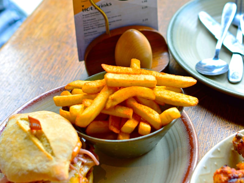 The Nando's in Trinity Leeds is rated 4.3* from 1,572 reviews. A customer said: "Nando’s in Leeds is absolutely fantastic. The food here never disappoints. The chicken livers are a hidden gem on the menu—perfectly seasoned, tender, and bursting with flavour. The chicken wings are another standout, with just the right balance of smoky, spicy, and tangy."