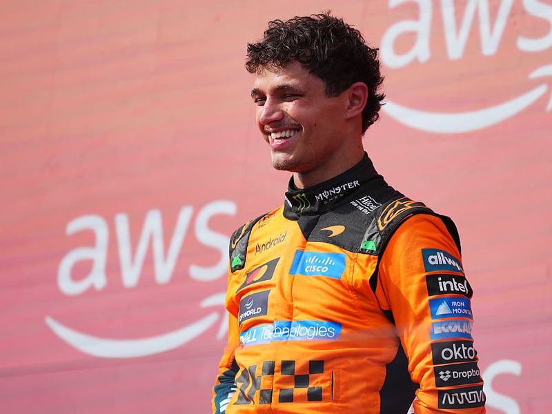 Completing our list is another F1 star - McLaren driver Lando Norris who won the Formula One World Drivers' Championship last year. He's a 50/1 outsider.