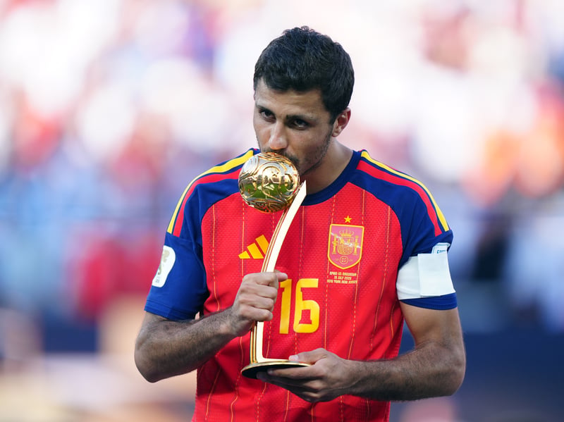 Winner of the Golden Ball as Spain won the World Cup this summer, the defensive midfielder proved yet again why he is so important to his international side with a series of outstanding performances at the tournament. He missed out on the title with Manchester City, but was part of the squad that won the League Cup before moving to Barcelona in August. He is priced at 40/1 to win the award for the second time in his career.