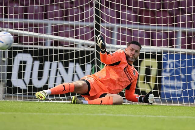 Mark O'Mahony's penalty flies past Ross Fitzsimons