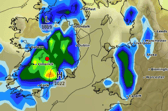 Thunderstorms heading for Ireland