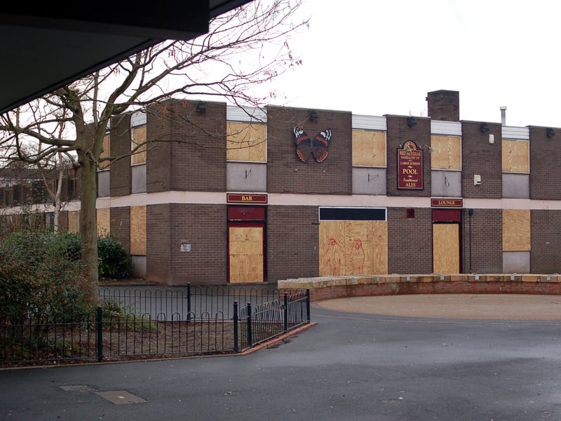 The Red Admiral closed in about September 2006. Here it is on December 13 that year, by which time it had already been hit by at least two arson attacks.