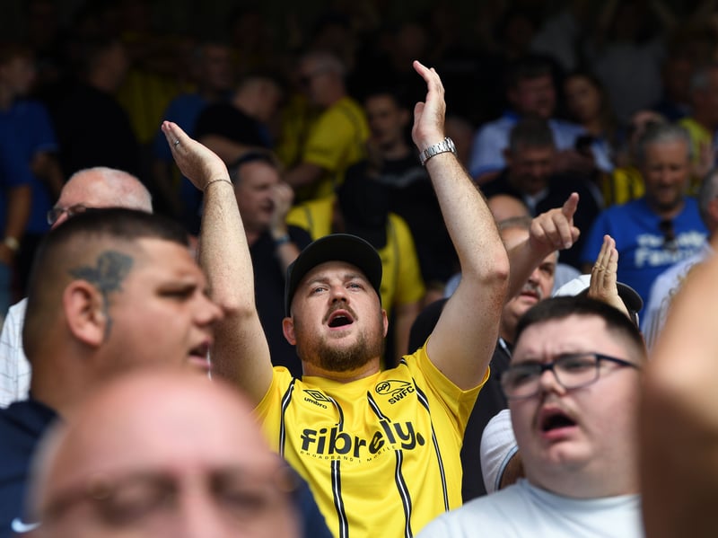 Owls fans at Leyton Orient.