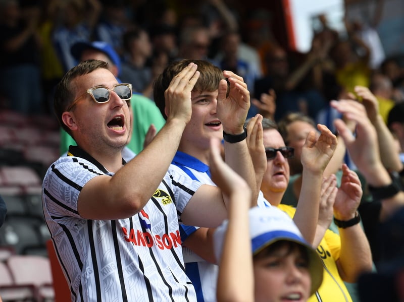 Owls fans at Leyton Orient.