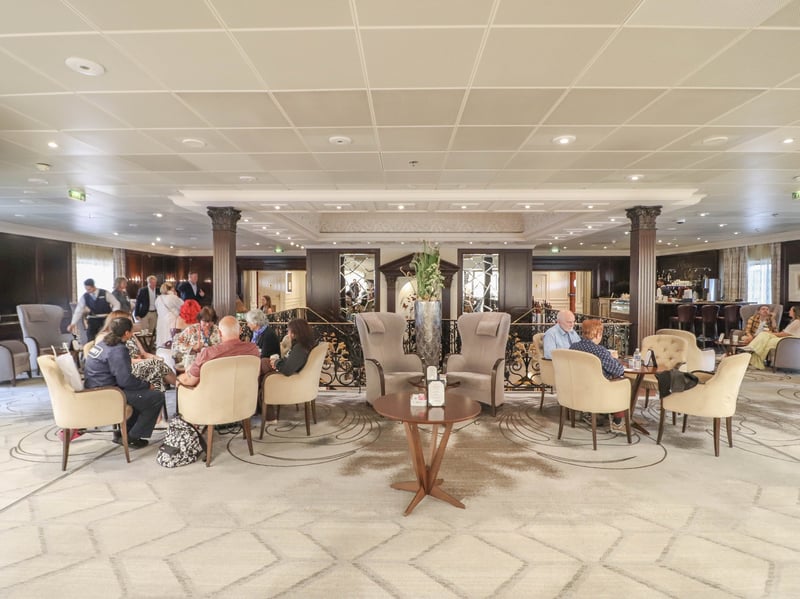Pictured: Inside the Azamara Quest cruise ship.