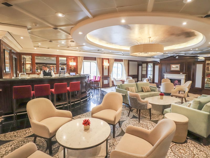 Pictured: One of the bars on the ship.