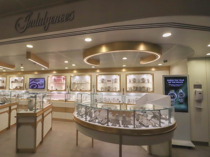 Pictured: Azamara Quest shopping area