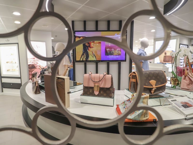 Pictured: Shopping area aboard Azamara Quest.