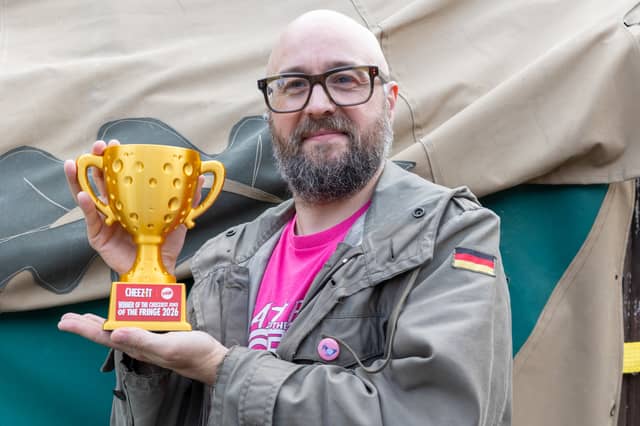 Fil Milton has won the prize for the cheesiest joke of the Fringe.