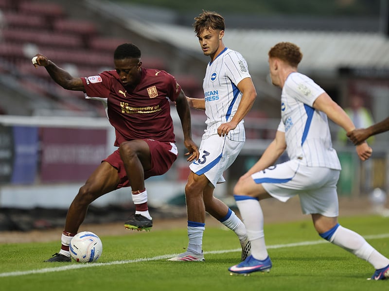 Poor clearance was ruthlessly punished by Doyle's sweet finish. Town's midfield was a distant second best to the technical class and quality of their young but extremely talented visitors... 5
