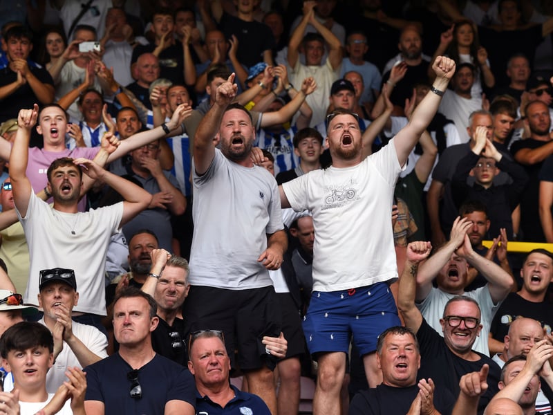 Owls fans at Leyton Orient.
