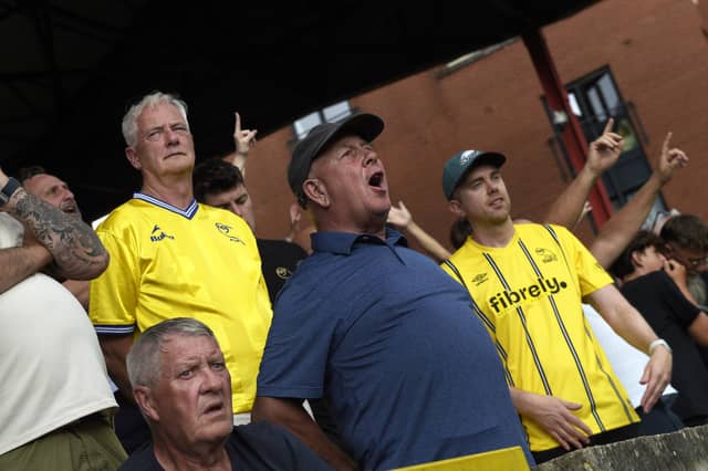 Owls fans at Leyton Orient.
