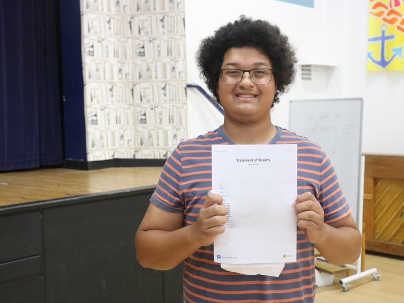 The Portsmouth Academy is celebrating its best GCSE results day in three years.
Pictured: Josh Reid achieved a grade 9 in eight subjects and a grade 8 in another. He also passed both Level 2 further maths and Level 3 algebra.