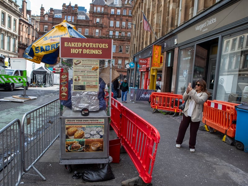 Many people have been heading into town to check out the set.