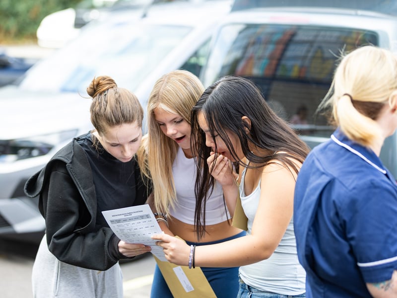 GCSE results day at Horndean Technology College. 

Picture: Marcin Jedrysiak