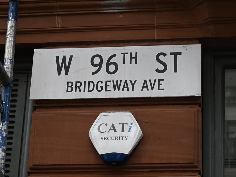 Street signs have been changed while filming takes place.