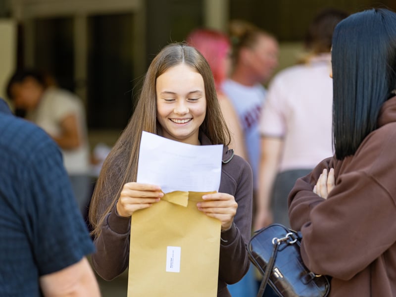 GCSE results day at Havant Academy. 

Pictured: Students celebrating


Picture: Marcin Jedrysiak