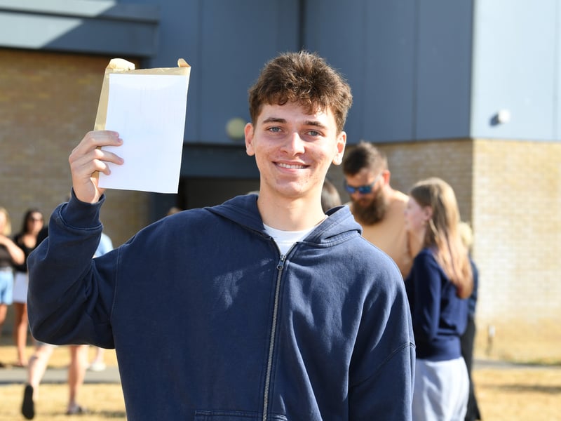 GCSE results at King's Academy Bay House School in Gosport.
Pictured: Jamie Ross
Picture: Paul Jacobs/pictureexclusive.com