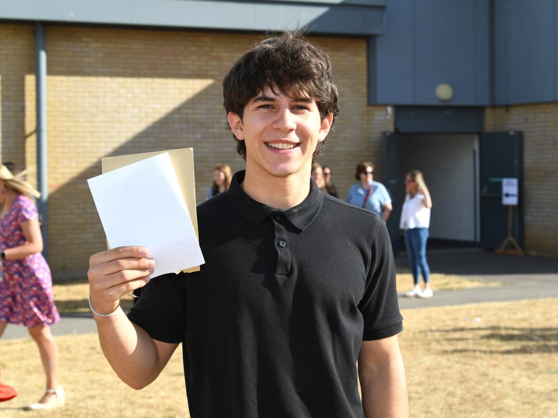 GCSE results at King's Academy Bay House School in Gosport.
Pictured: Dawid Zaporowski
Picture: Paul Jacobs/pictureexclusive.com