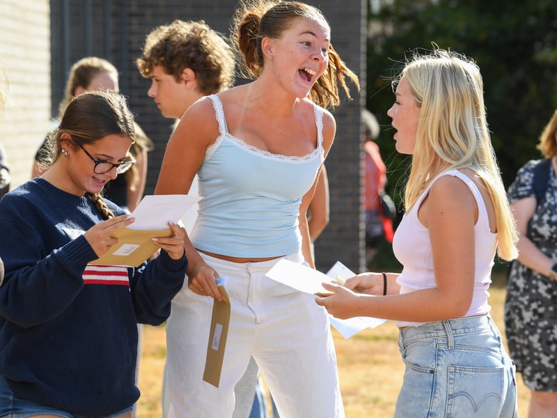 GCSE results at King's Academy Bay House School in Gosport.
Picture: Paul Jacobs/pictureexclusive.com
