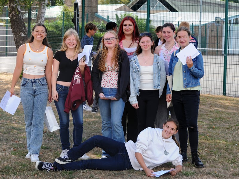 Students picked up their GCSE results at King's Academy Brune Park in Military Road, Gosport.

Picture: Sarah Standing (200826-8002)