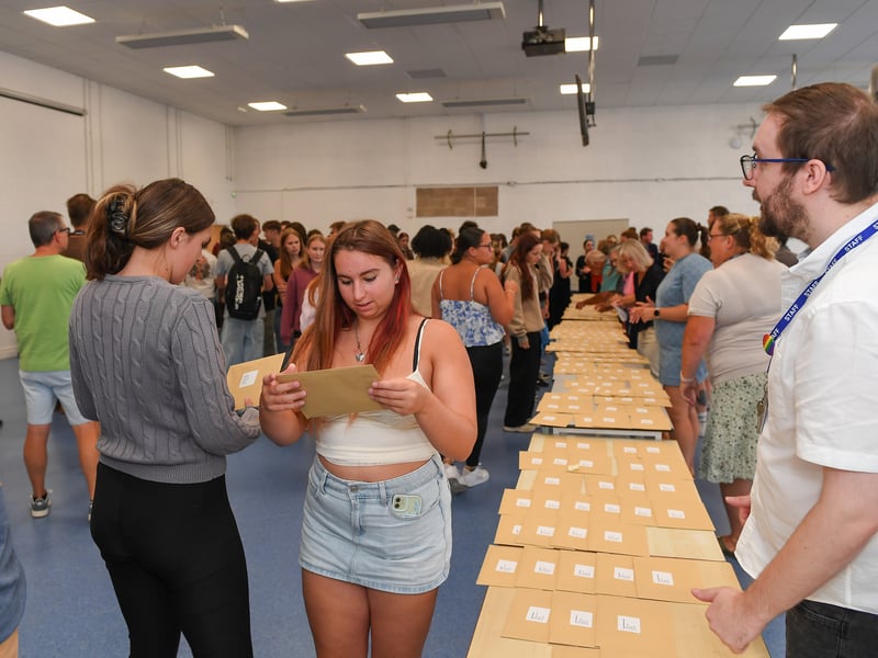 GCSE results at King's Academy Bay House School in Gosport.
Picture: Paul Jacobs/pictureexclusive.com