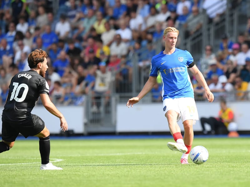 A tough opening day for the £2.1m summer arrival, who has been operating in his less natural NO.6 role. Mousinho sees Shein as a box-to-box operator in a slightly more advanced position and could flourish next to Pack in the engine room.