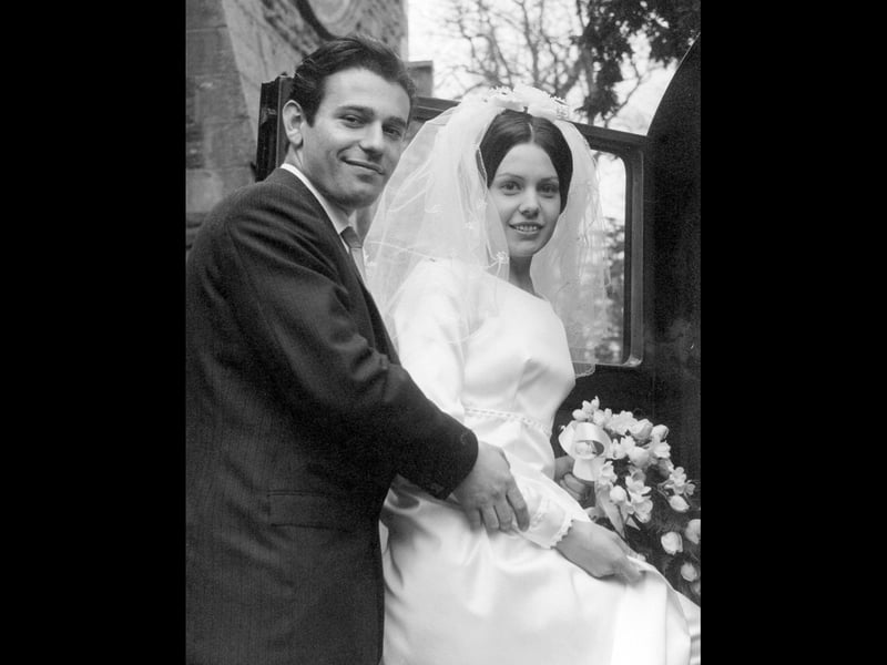 This wedding picture was discovered years ago by Ray Edge of Shrewsbury after he bought a print of Shrewsbury Castle for around £1 at a car boot sale at Monkmoor. The wedding picture was being used as backing. The only clue was the name of the photographers, Carl and Pat Jameson, of Claremont Hill, Shrewsbury.