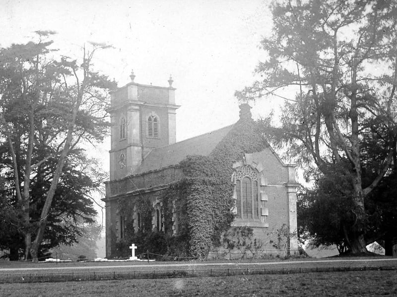 Another church, which may well be in the Oswestry area. The picture was in an album of postcards which was loaned to us by Mrs Diana Humphreys of Maesbrook.