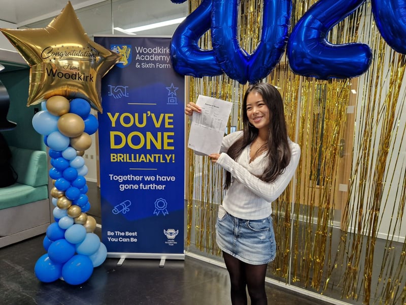 Eiliyah Khan got all 9s on her GCSEs at Woodkirk Academy