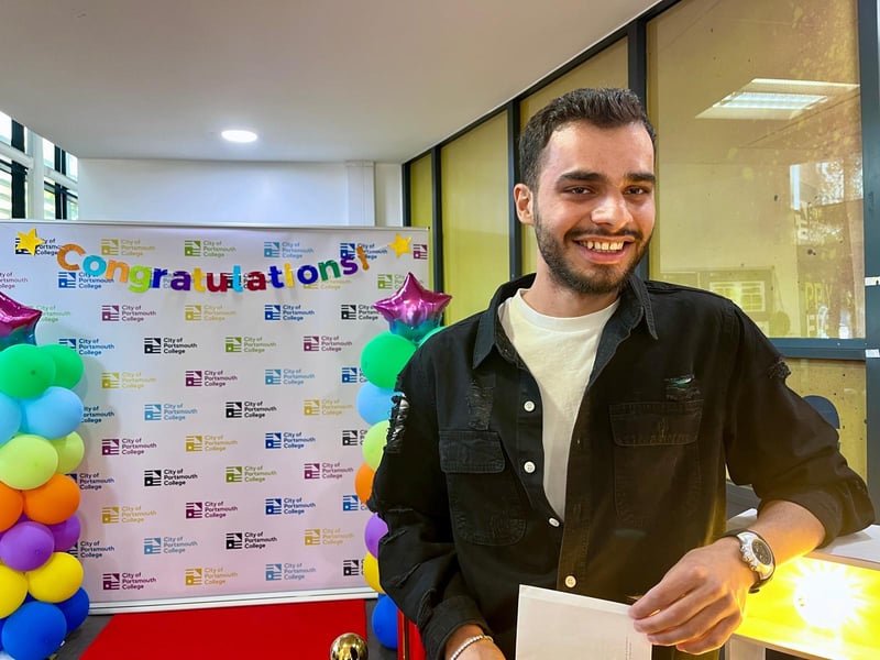 GCSE Results 2026: City of Portsmouth College - Highbury Campus 

Pictured: Rasoul Ebrahimi is a Kurdish Iranian who has only been in the UK for a year. During that time, he has worked tirelessly on his studies and has passed maths and English at the City of Portsmouth College's Highbury Campus. He told The News he wants to become a doctor. 

Picture: Chris Moorhouse 