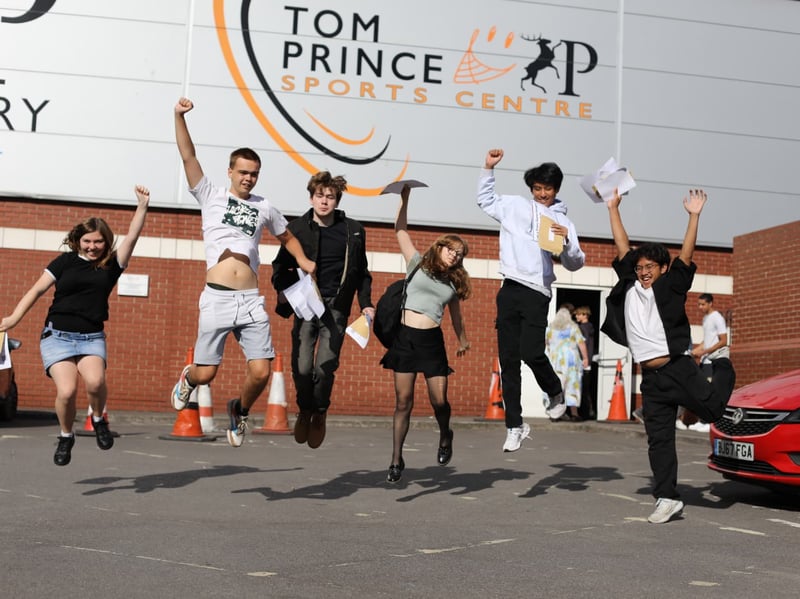 Students finding out their GCSE results at Priory School, Southsea.
Picture: Habibur Rahman