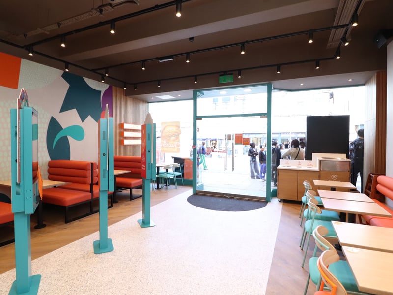 Inside the new Popeyes in Portsmouth.
