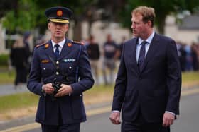 Garda Commissioner Justin Kelly and Justice Minister Jim O’Callaghan (Brian Lawless/PA)
