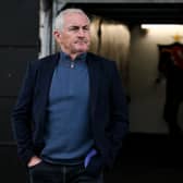 Galway United manager John Caulfield looks out at the Oriel Park pitch ahead of tonight's (Friday) league game with Dundalk. 