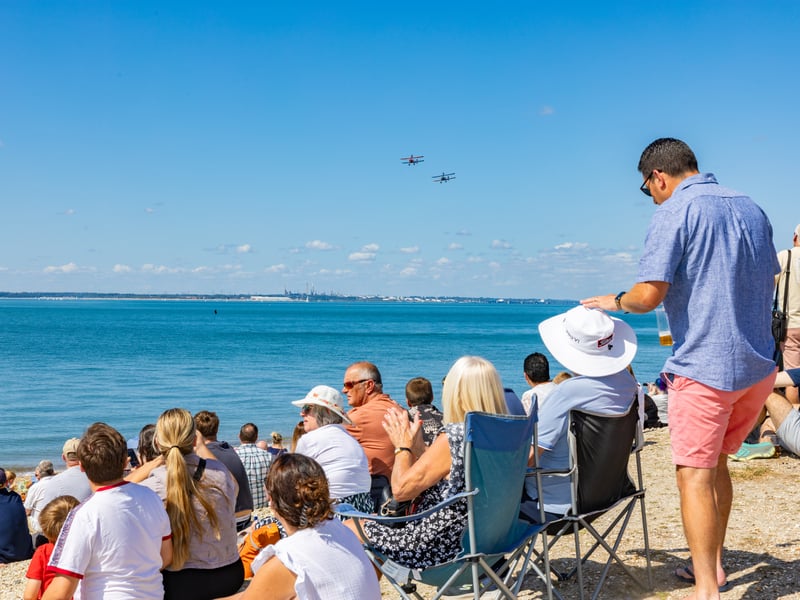 Pictured: Crowds at Summer in Lee airshow event Picture:Marcin Jedrysiak