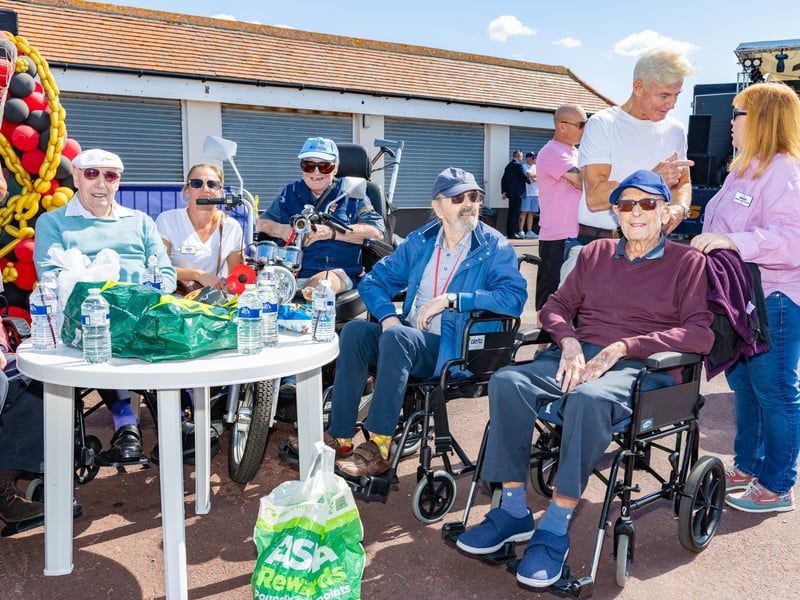 Pictured: Canford Manor Nursing Home staff and residents Picture:Marcin Jedrysiak