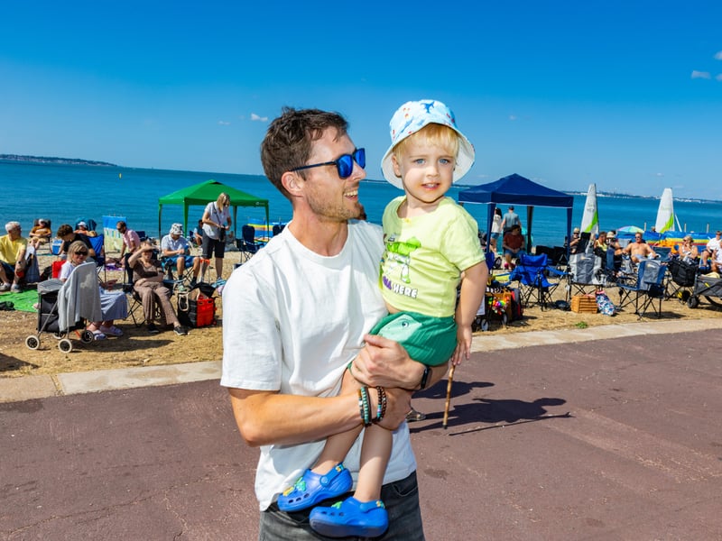 Pictured: Chester Clewer with dad Luke Picture:Marcin Jedrysiak