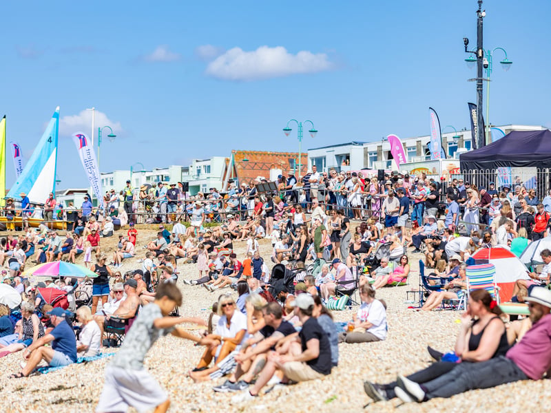 Pictured: Crowds at Summer in Lee airshow event Picture:Marcin Jedrysiak