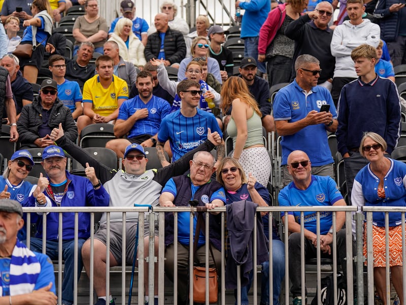More than 1,100 Pompey fans traveled to Sincil Bank for the Blues’ 3-1 triumph over Lincoln City on Saturday.