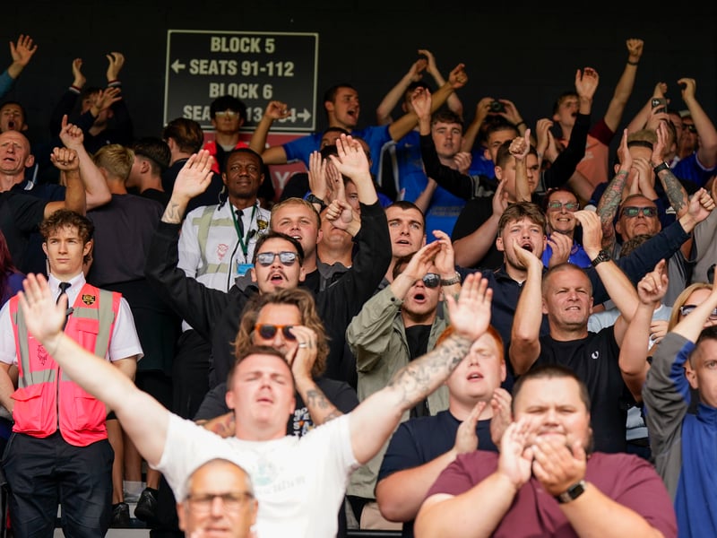 More than 1,100 Pompey fans traveled to Sincil Bank for the Blues’ 3-1 triumph over Lincoln City on Saturday.