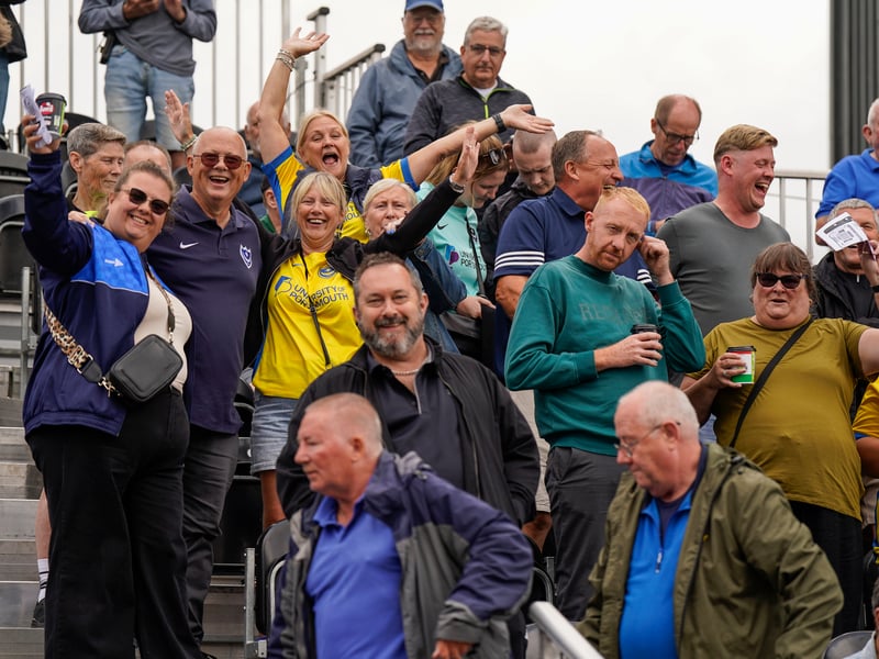 More than 1,100 Pompey fans traveled to Sincil Bank for the Blues’ 3-1 triumph over Lincoln City on Saturday.