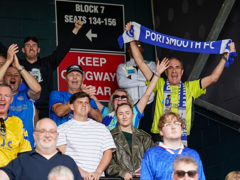More than 1,100 Pompey fans traveled to Sincil Bank for the Blues’ 3-1 triumph over Lincoln City on Saturday.