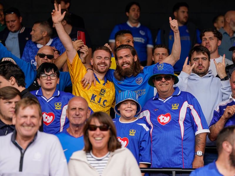 More than 1,100 Pompey fans traveled to Sincil Bank for the Blues’ 3-1 triumph over Lincoln City on Saturday.