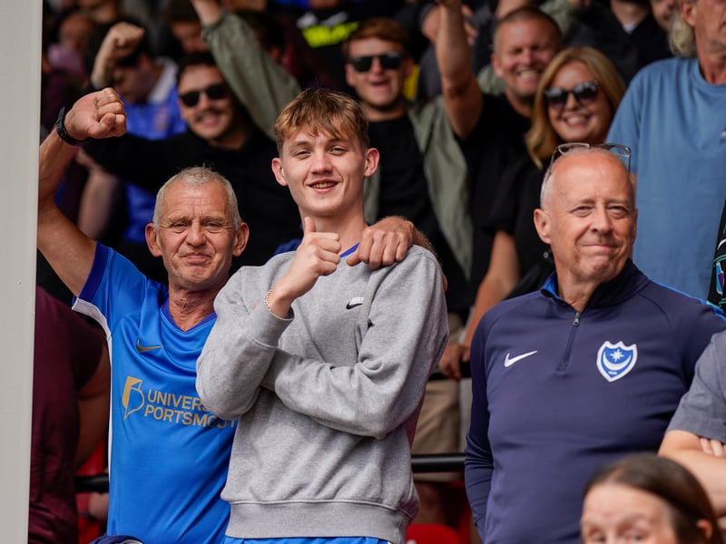 More than 1,100 Pompey fans traveled to Sincil Bank for the Blues’ 3-1 triumph over Lincoln City on Saturday.